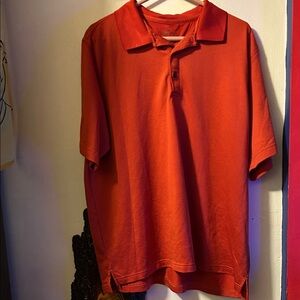 Vibrant Red Men's Polo Shirt